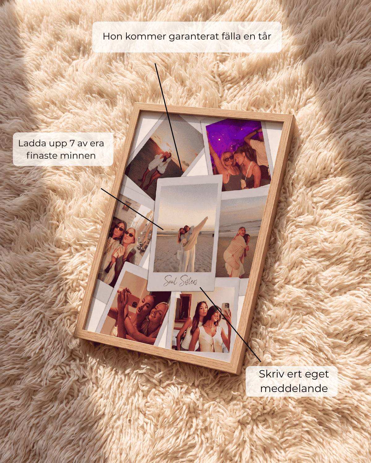 Personlig Polaroid tavla